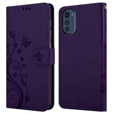 Motorola MOTO E32 4G / E32S Plånboksfodral Skal (Lila)