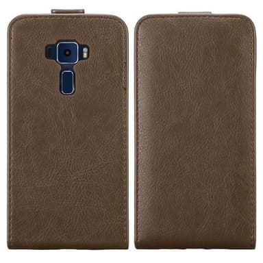 Asus ZenFone 3 (5.2 tum) Flipfodral Skal (Brun)