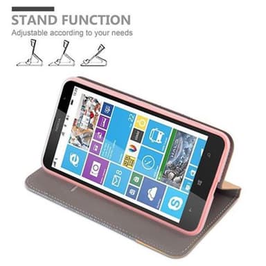Nokia Lumia 1320 Plånboksfodral Skal (Grå)