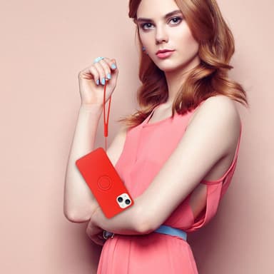 Skal iPhone 14 Fodral Case (Röd)