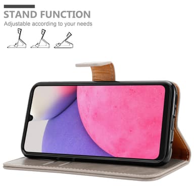 Samsung Galaxy A33 5G Plånboksfodral Skal (Brun)