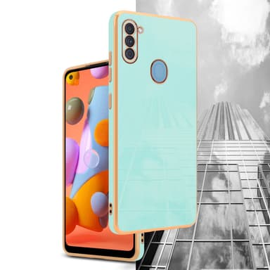 Samsung Galaxy A11 / M11 Skal Fodral Case (Grön)