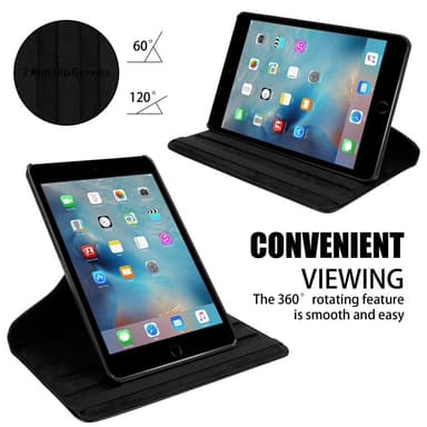 iPad 2 / 3 / 4 Skal Fodral Case (Svart)