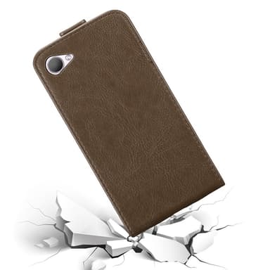 HTC Desire 12 Flipfodral Skal (Brun)