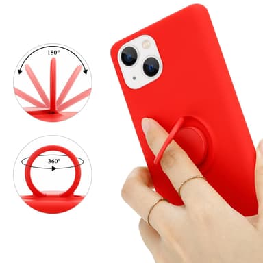 Skal iPhone 14 Fodral Case (Röd)
