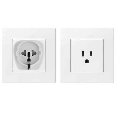 4x Uttagsadapter Resekonverterare (typ b till eu)