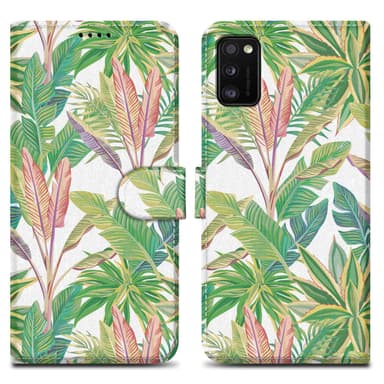 Samsung Galaxy A41 Plånboksfodral Skal (Grön)