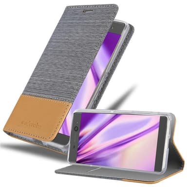 Sony Xperia XA Plånboksfodral Skal (Grå)