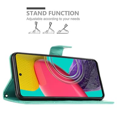 Samsung Galaxy M53 5G Plånboksfodral Skal (Turkos)