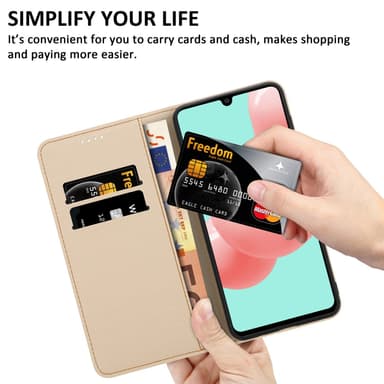Samsung Galaxy A41 Plånboksfodral Skal (Grön)