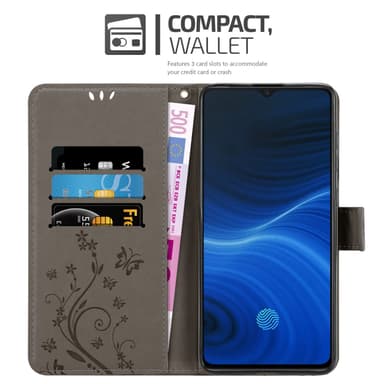 Realme X2 PRO / Oppo Reno Ace Plånboksfodral Skal (Grå)