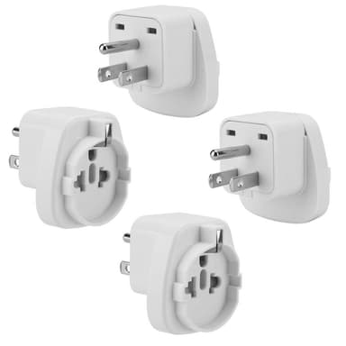 4x Uttagsadapter Resekonverterare (typ b till eu)