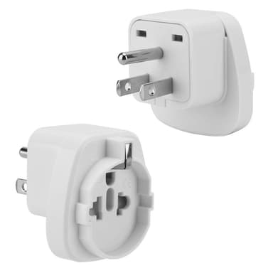 4x Uttagsadapter Resekonverterare (typ b till eu)