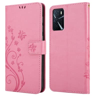 Oppo A16s / A54s Plånboksfodral Skal (Rosa)
