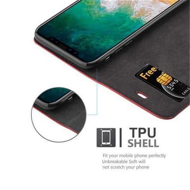 iPhone X / XS Skal Fodral Case (Röd)