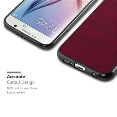 Samsung Galaxy S6 Skal Fodral Case (Röd)