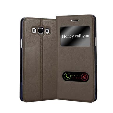Samsung Galaxy A7 2015 Plånboksfodral Skal (Brun)