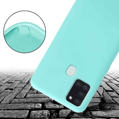 Samsung Galaxy A21s Skal Fodral Kedja (Turkos)