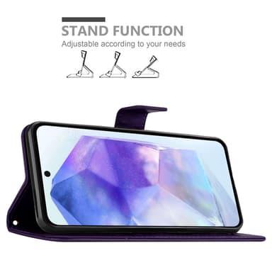 Samsung Galaxy A55 Plånboksfodral Skal (Lila)
