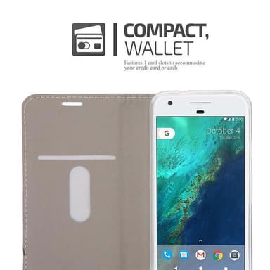 Google PIXEL Plånboksfodral Skal (Grå)