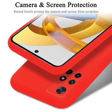 Xiaomi POCO M4 PRO 5G Skal Fodral Case (Röd)