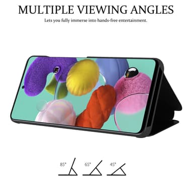 Samsung Galaxy A51 5G Plånboksfodral Skal (Svart)