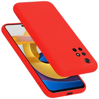 Xiaomi POCO M4 PRO 5G Skal Fodral Case (Röd)