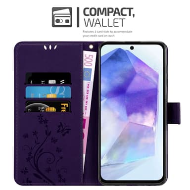 Samsung Galaxy A55 Plånboksfodral Skal (Lila)