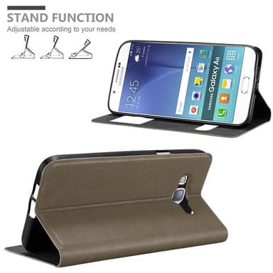 Samsung Galaxy A8 2015 Plånboksfodral Skal (Brun)