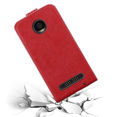 Motorola MOTO Z2 PLAY / Z2 FORCE Flipfodral Skal (Röd)