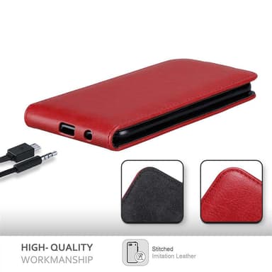 Motorola MOTO Z2 PLAY / Z2 FORCE Flipfodral Skal (Röd)