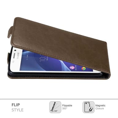 Sony Xperia M2 / M2 AQUA Flipfodral Skal (Brun)