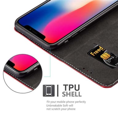 iPhone X / XS Skal Fodral Case (Röd)