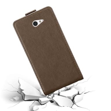 Sony Xperia M2 / M2 AQUA Flipfodral Skal (Brun)
