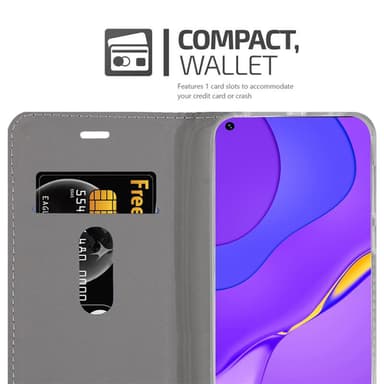 Huawei NOVA 7 5G Plånboksfodral Skal (Grå)