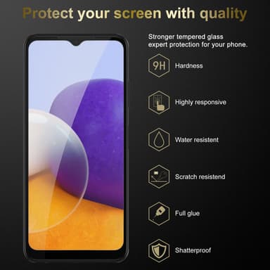 Samsung Galaxy A22 5G 3x Skyddsglas Skyddsfilm