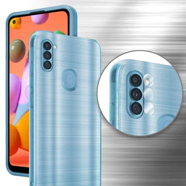 Samsung Galaxy A11 / M11 Skal Fodral Case (Turkos)