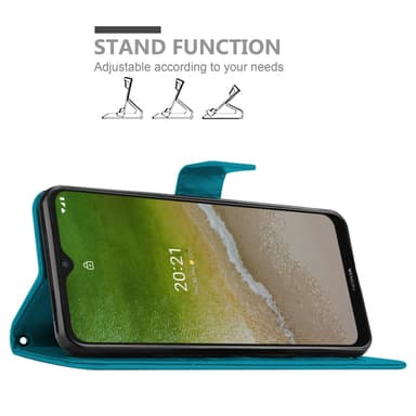 Nokia G50 5G Plånboksfodral Skal (Blå)