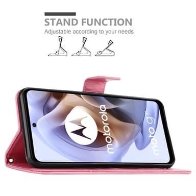 Motorola MOTO G31 / G41 Plånboksfodral Skal (Rosa)