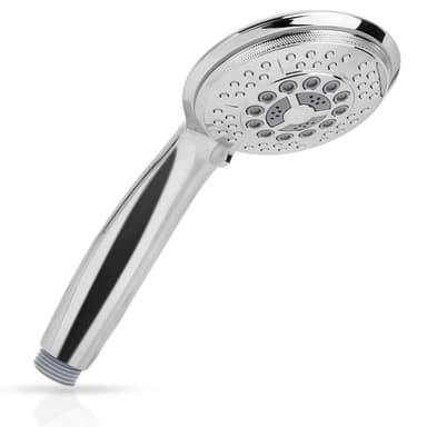 Duschhuvud handdusch 5 funktioner universellt (silver)
