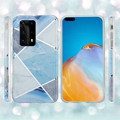 Huawei P40 PRO / P40 PRO+ Plånboksfodral Skal (Blå)