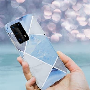 Huawei P40 PRO / P40 PRO+ Plånboksfodral Skal (Blå)