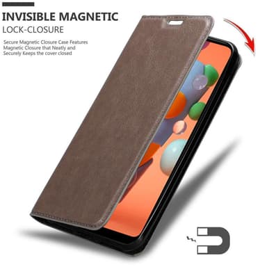 Samsung Galaxy A11 / M11 Skal Fodral Case (Brun)