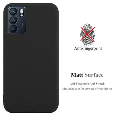 Skal Oppo Reno6 5G Fodral Case (Svart)