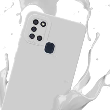 Samsung Galaxy A21s Skal Fodral Case (Vit)