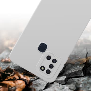 Samsung Galaxy A21s Skal Fodral Case (Vit)
