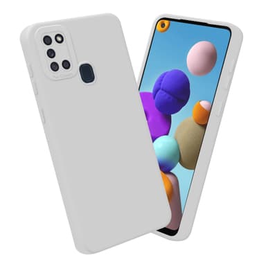Samsung Galaxy A21s Skal Fodral Case (Vit)