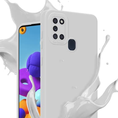 Samsung Galaxy A21s Skal Fodral Case (Vit)