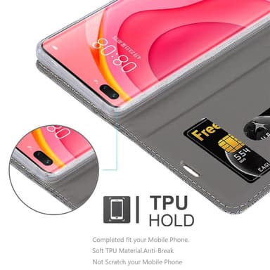 Huawei NOVA 7 PRO 5G Plånboksfodral Skal (Grå)