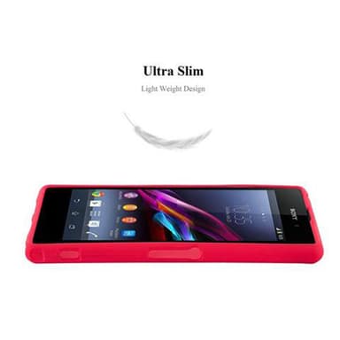 Skal Sony Xperia Z1 COMPACT Fodral Case (Röd)
